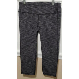 Athleta Black White Cropped Yoga Stretch Pants